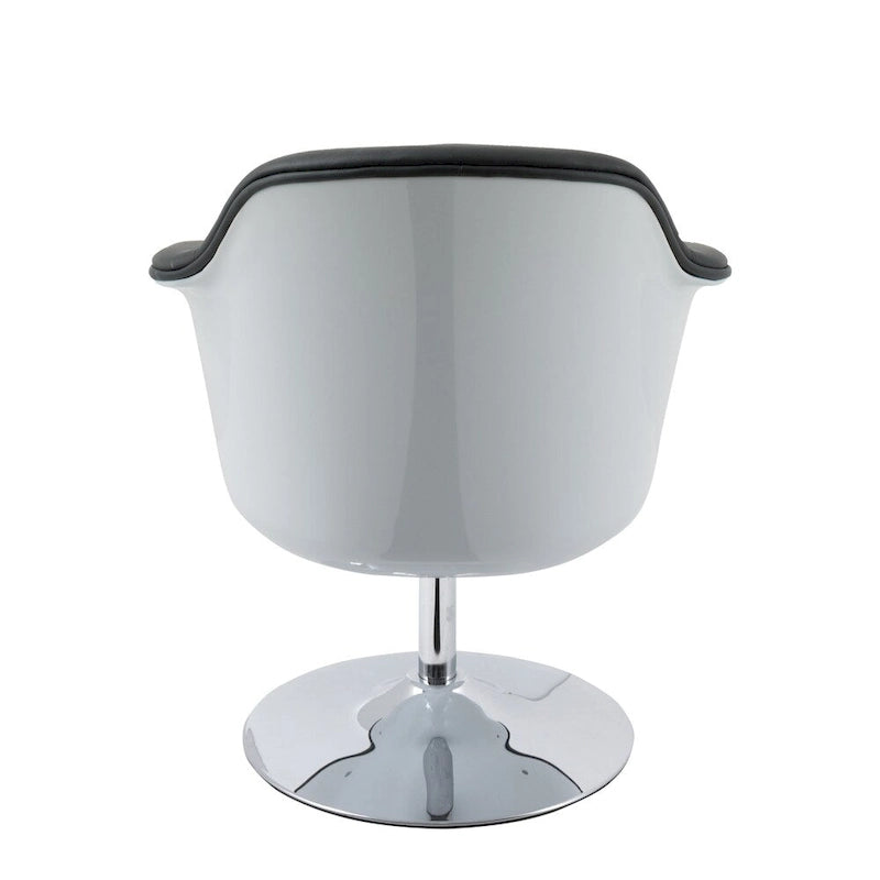Fauteuil d'appoint moderne en cuir reconstitué CorLiving