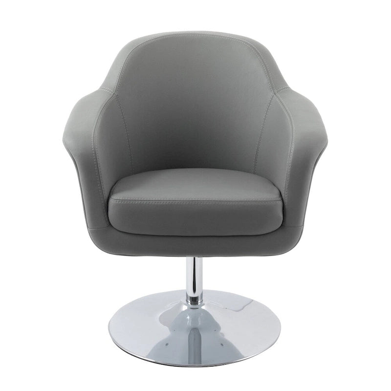 Fauteuil d'appoint moderne en cuir reconstitué CorLiving