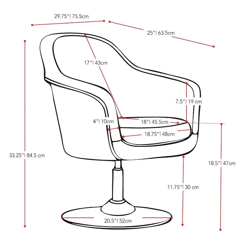 Fauteuil d'appoint moderne en cuir reconstitué CorLiving