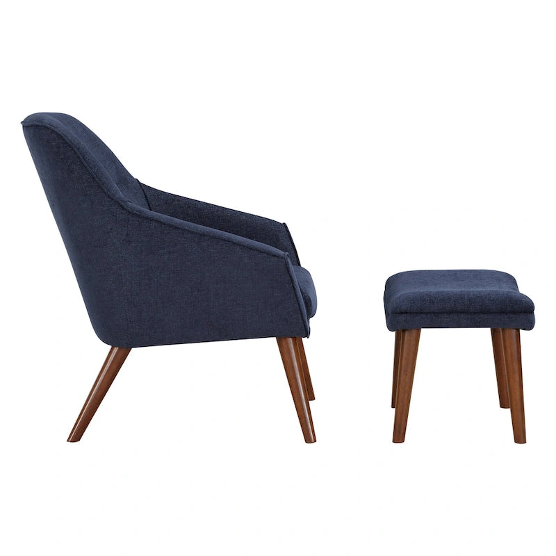Ensemble fauteuil et repose-pieds Waneta
