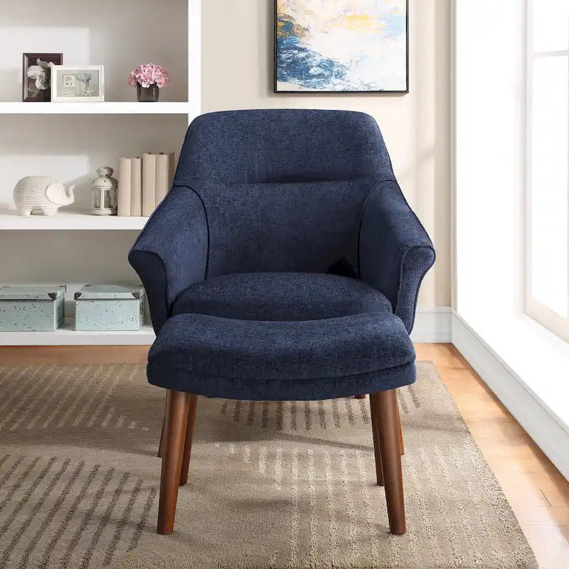 Ensemble fauteuil et repose-pieds Waneta