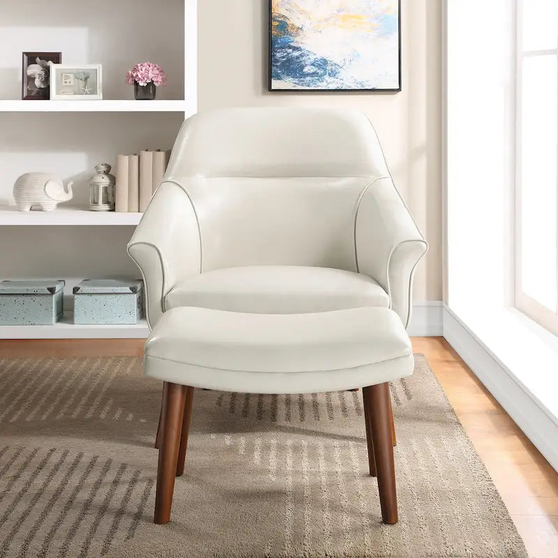 Ensemble fauteuil et repose-pieds Waneta