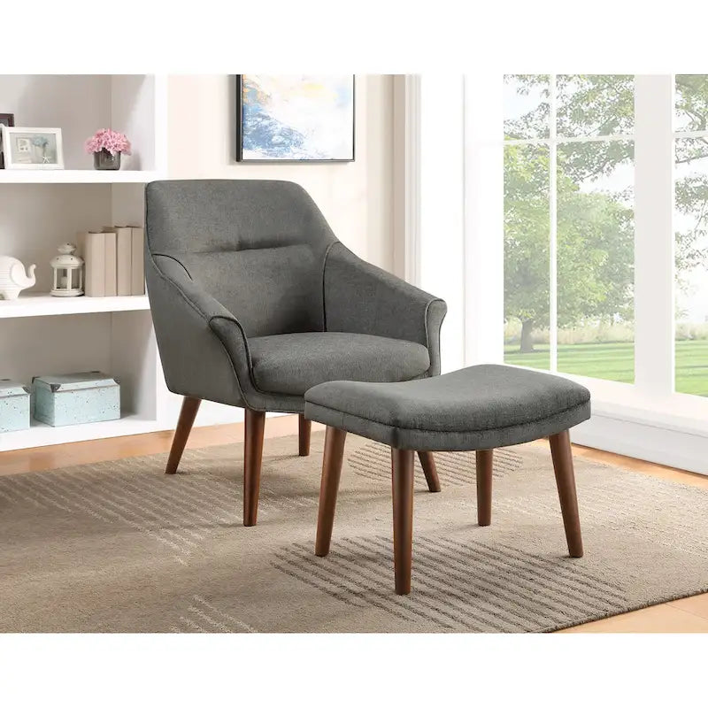 Ensemble fauteuil et repose-pieds Waneta