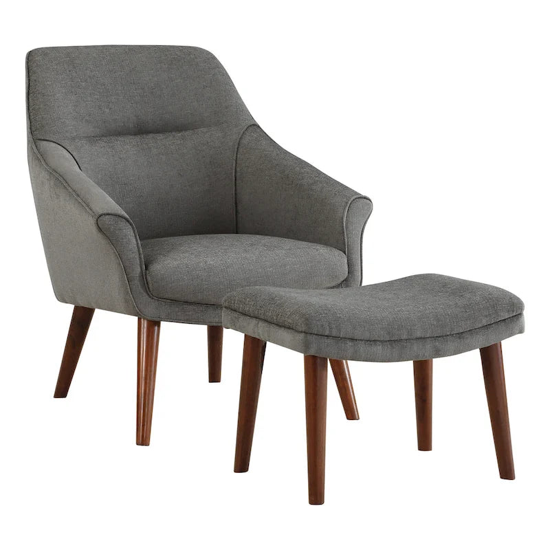 Ensemble fauteuil et repose-pieds Waneta