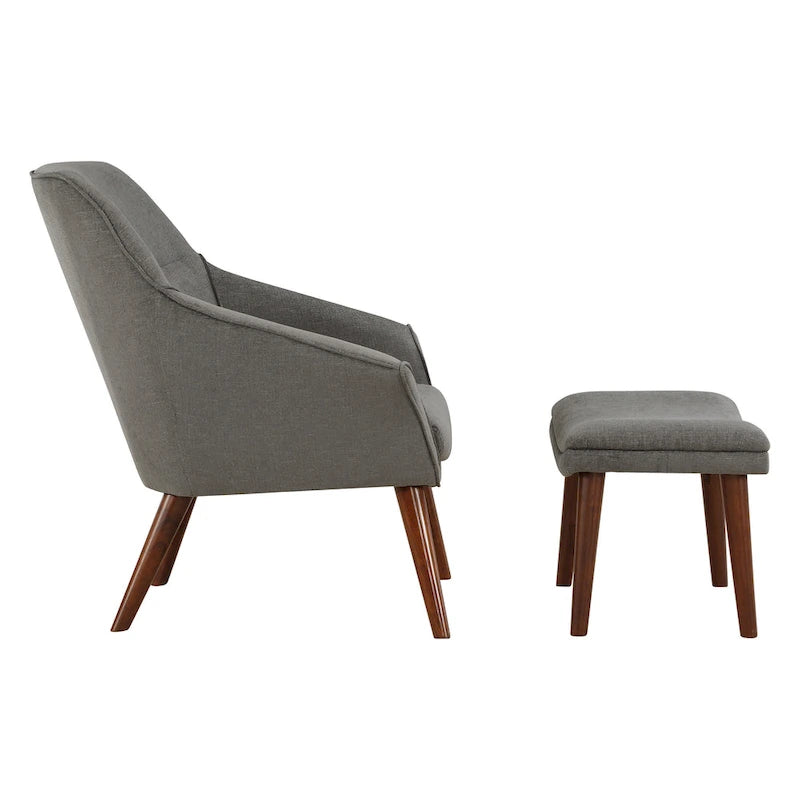 Ensemble fauteuil et repose-pieds Waneta