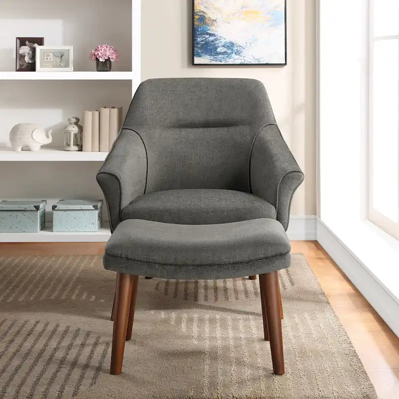 Ensemble fauteuil et repose-pieds Waneta