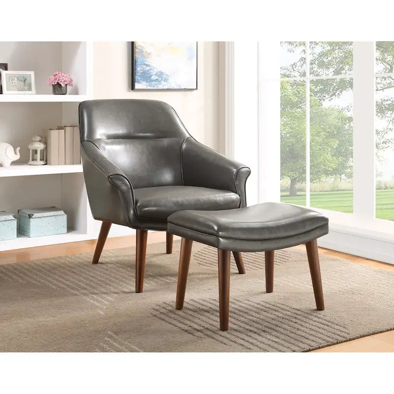 Ensemble fauteuil et repose-pieds Waneta