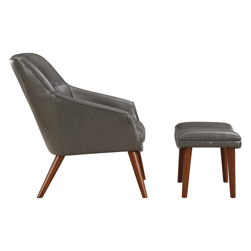 Ensemble fauteuil et repose-pieds Waneta