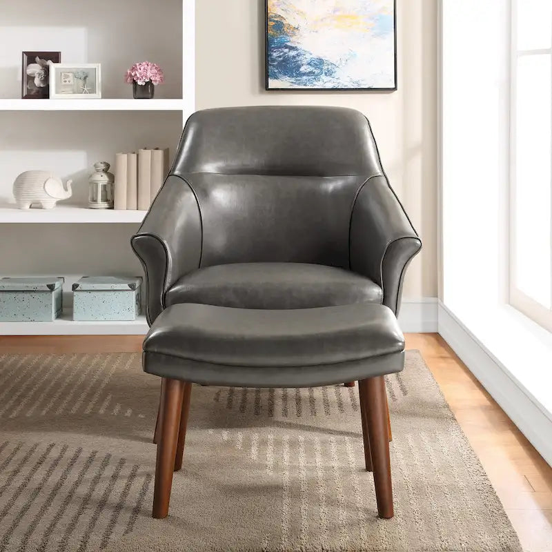 Ensemble fauteuil et repose-pieds Waneta