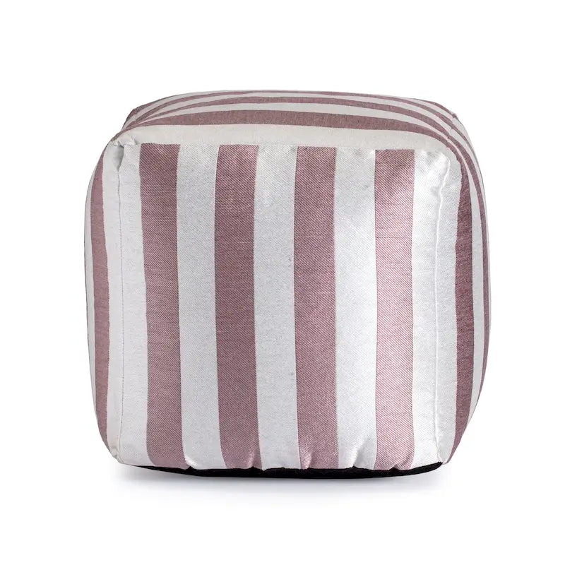 Jani Cape May Pouf carré d'intérieur/extérieur 18 x 18