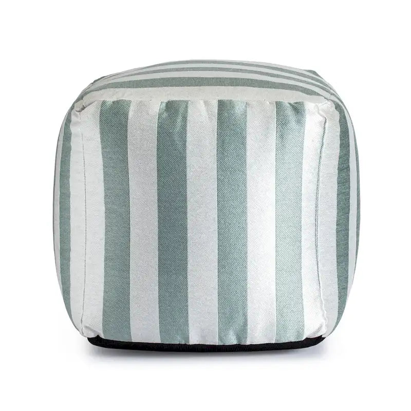 Jani Cape May Pouf carré d'intérieur/extérieur 18 x 18