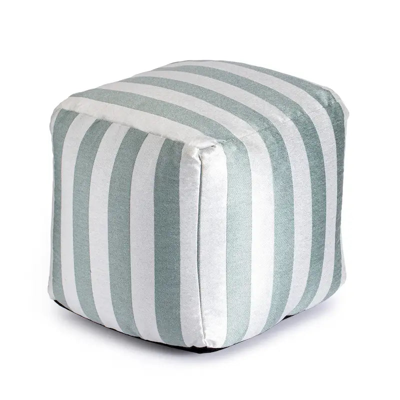 Jani Cape May Pouf carré d'intérieur/extérieur 18 x 18