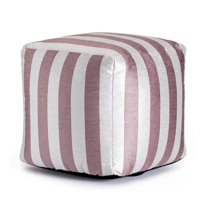 Jani Cape May Pouf carré d'intérieur/extérieur 18 x 18