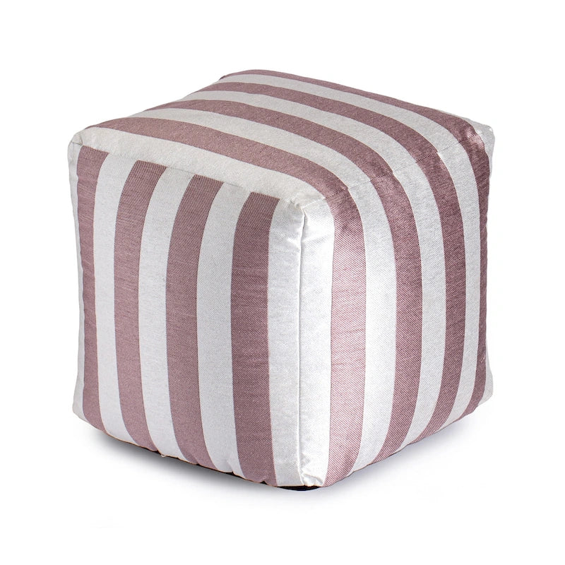 Jani Cape May Pouf carré d'intérieur/extérieur 18 x 18