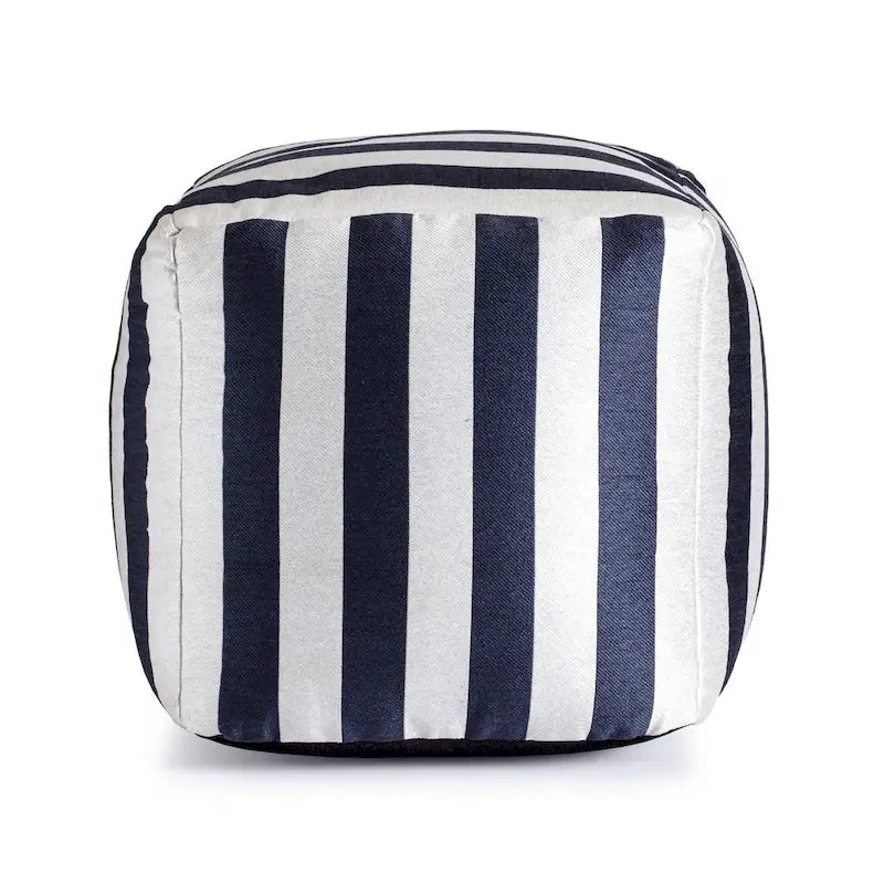 Jani Cape May Pouf carré d'intérieur/extérieur 18 x 18