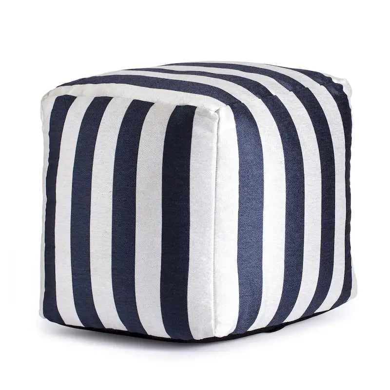 Jani Cape May Pouf carré d'intérieur/extérieur 18 x 18