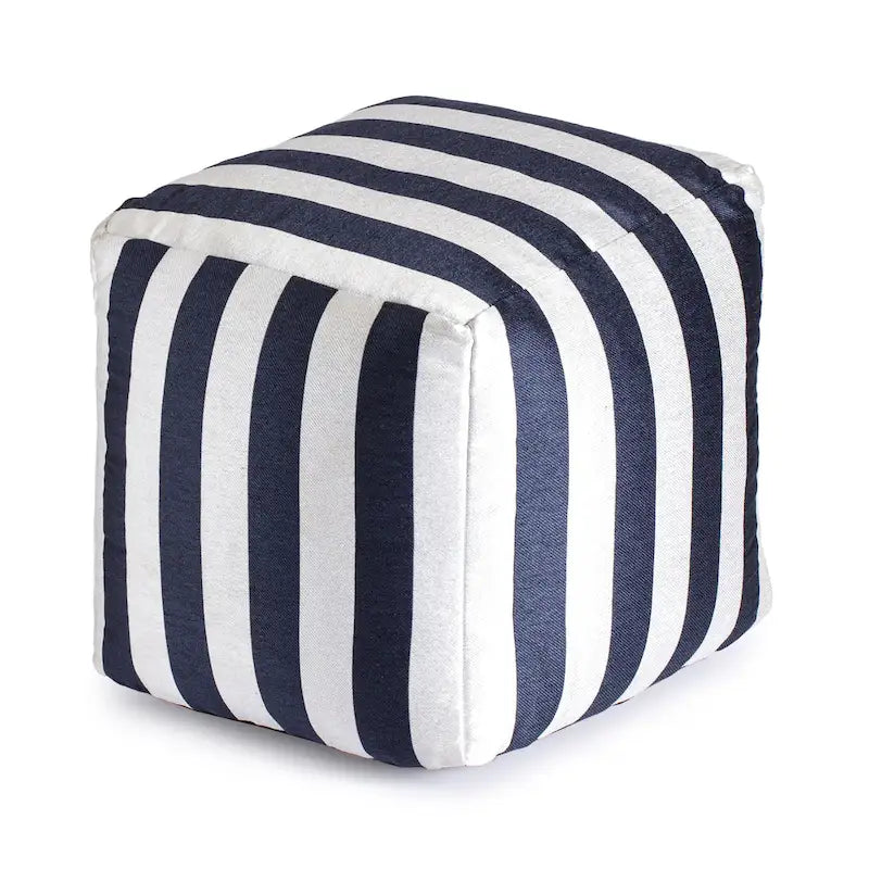 Jani Cape May Pouf carré d'intérieur/extérieur 18 x 18