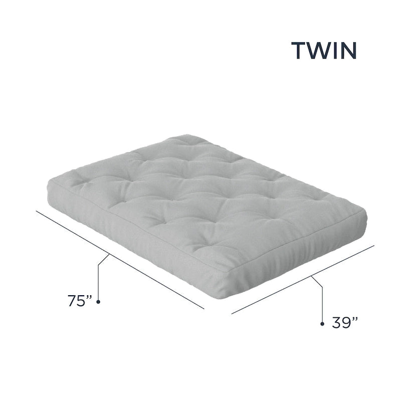 Matelas de futon Loosh Home en mousse à mémoire de forme 10 Gel, taille double