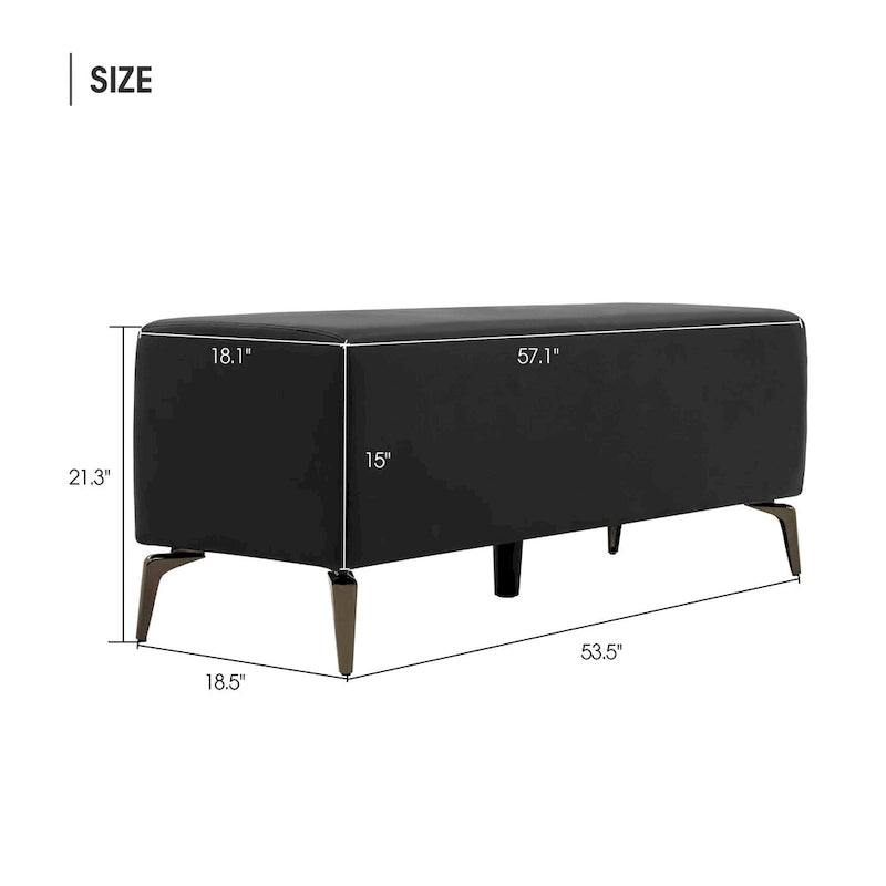 Chaises de salle d'attente MCombo pour entrée et magasin, cuir synthétique W704
