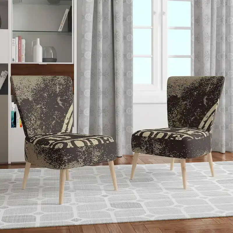 Chaise d'appoint contemporaine de style rustique tapissée Designart Wild West Rodeo - Fauteuil