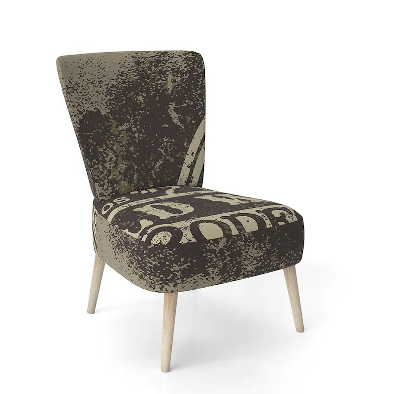 Chaise d'appoint contemporaine de style rustique tapissée Designart Wild West Rodeo - Fauteuil