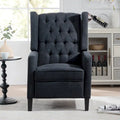 Fauteuil inclinable manuel rembourré de 27 pouces de large, fauteuil de salon avec pieds en bois