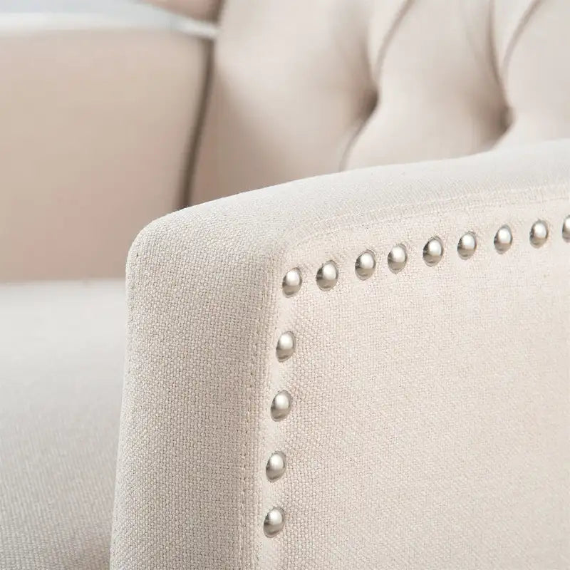 Fauteuil inclinable manuel rembourré de 27 pouces de large, fauteuil de salon avec pieds en bois