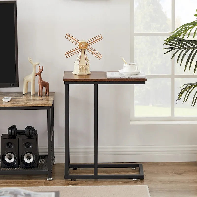 Javlergo Ensemble de 3 Tables Basses pour Salon, Table Basse en Bois et Ensemble de 2 Tables d'Appoint en C
