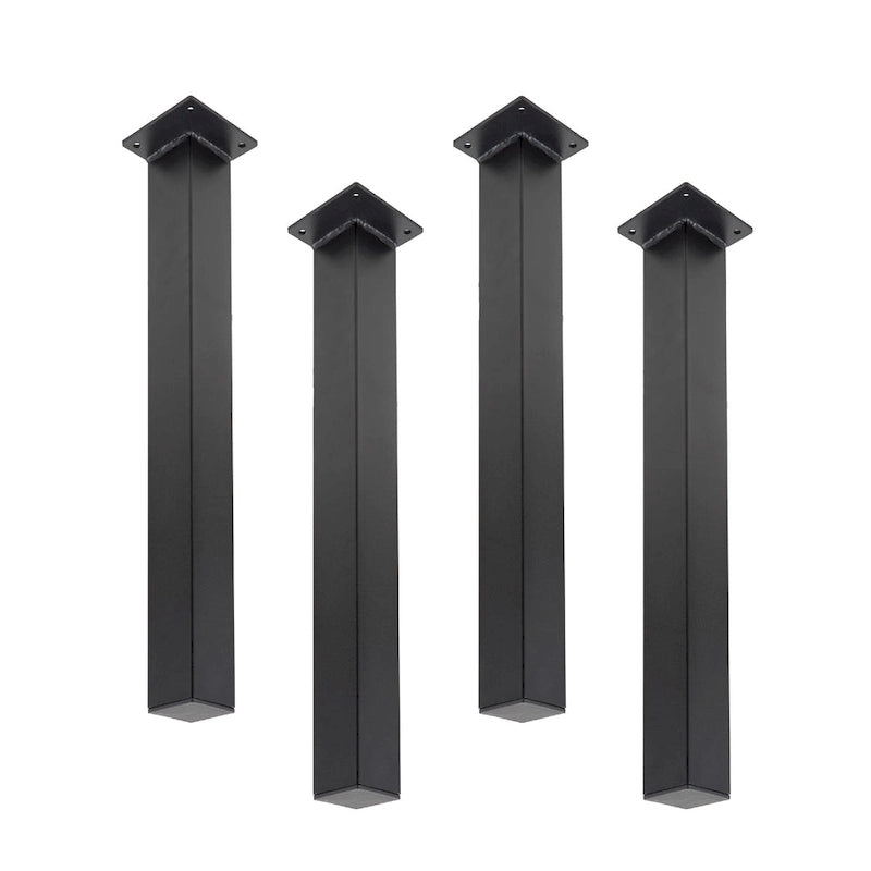 PIPE DECOR Pieds de Table de Salon Modernes en Acier Noir Mat - Lot de 4