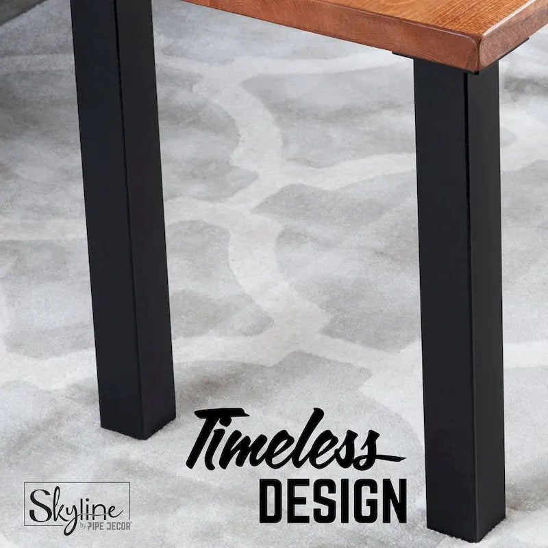 PIPE DECOR Pieds de Table de Salon Modernes en Acier Noir Mat - Lot de 4