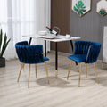 SEYNAR Chaises de salle à manger modernes en velours, style glamour, lot de 2, avec piètement en métal doré