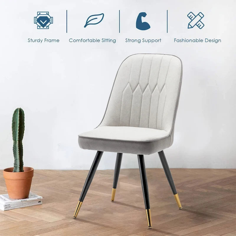 Chaises de salle à manger modernes, lot de 2, chaises de salle à manger du milieu du siècle