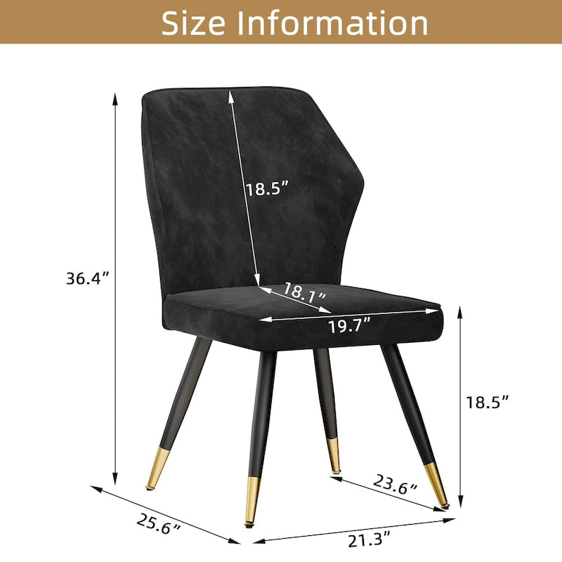 Chaises de salle à manger modernes, lot de 2, chaises de salle à manger du milieu du siècle
