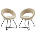 Lot de 2 chaises de salle à manger Nouvelle en tissu rembourré