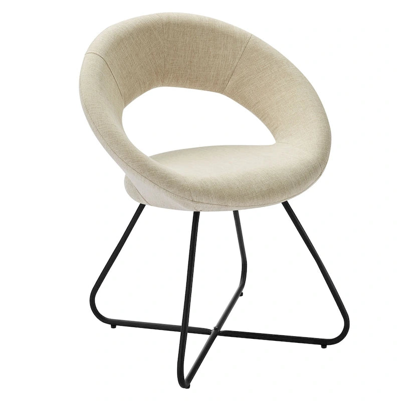 Lot de 2 chaises de salle à manger Nouvelle en tissu rembourré