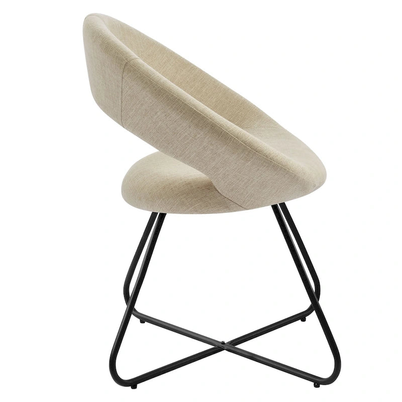 Lot de 2 chaises de salle à manger Nouvelle en tissu rembourré