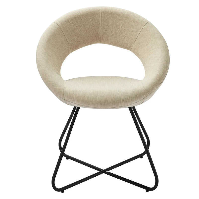 Lot de 2 chaises de salle à manger Nouvelle en tissu rembourré