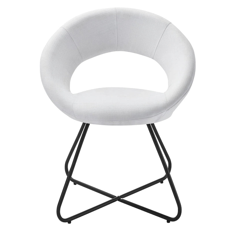 Lot de 2 chaises de salle à manger Nouvelle en tissu rembourré