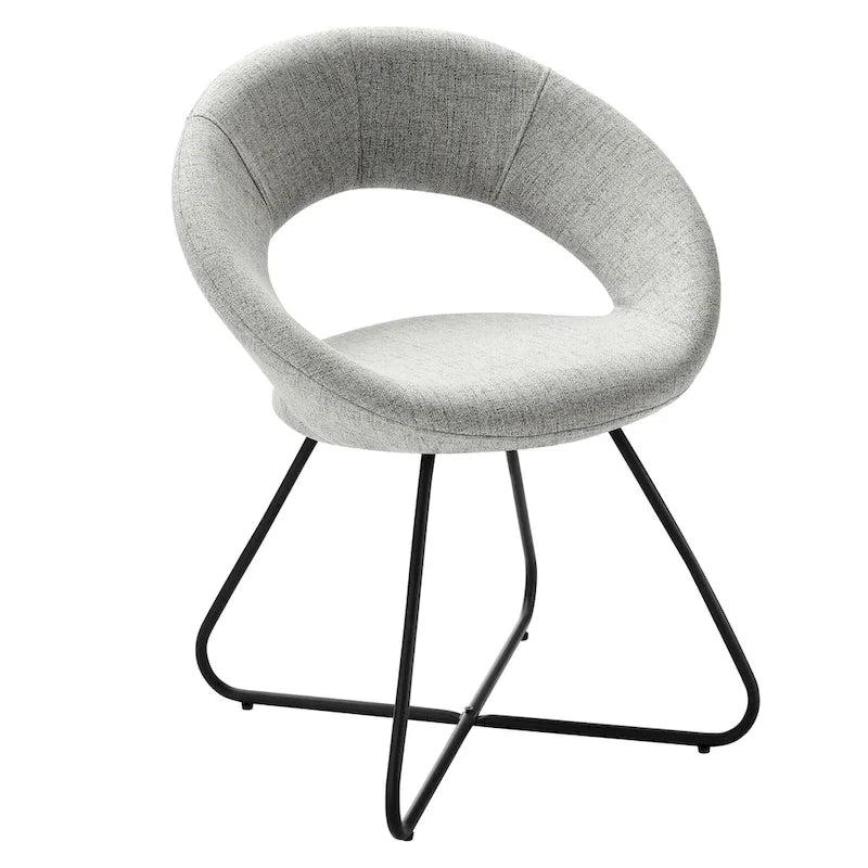 Lot de 2 chaises de salle à manger Nouvelle en tissu rembourré