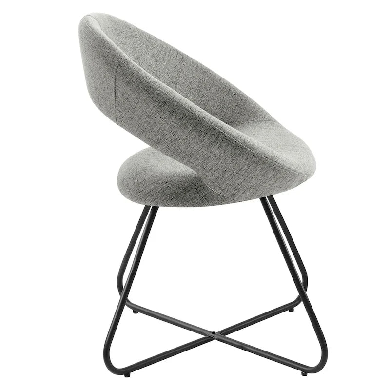 Lot de 2 chaises de salle à manger Nouvelle en tissu rembourré