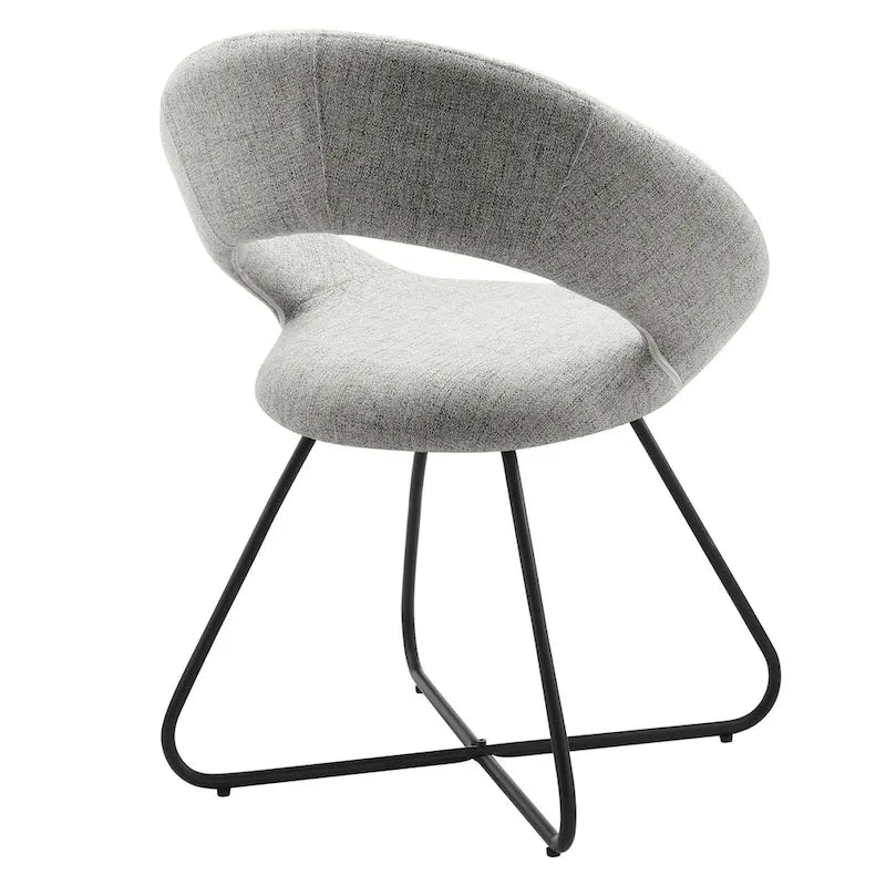 Lot de 2 chaises de salle à manger Nouvelle en tissu rembourré