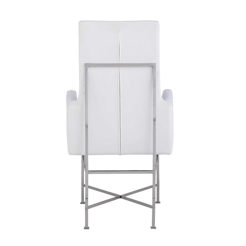 Fauteuil contemporain Somette avec cadre en acier, lot de 2