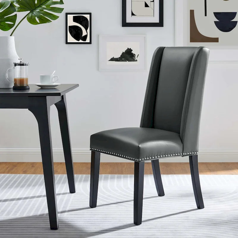 Chaise de salle à manger Baron en cuir végétalien