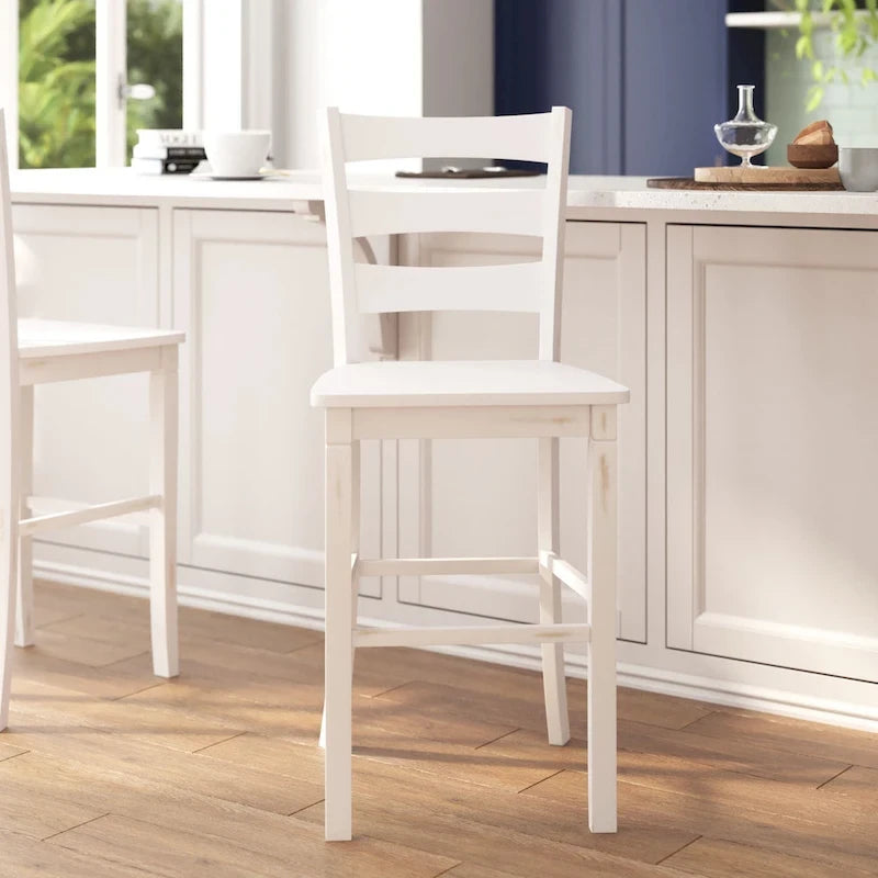Tabouret de bar en bois de qualité commerciale, lot de 2
