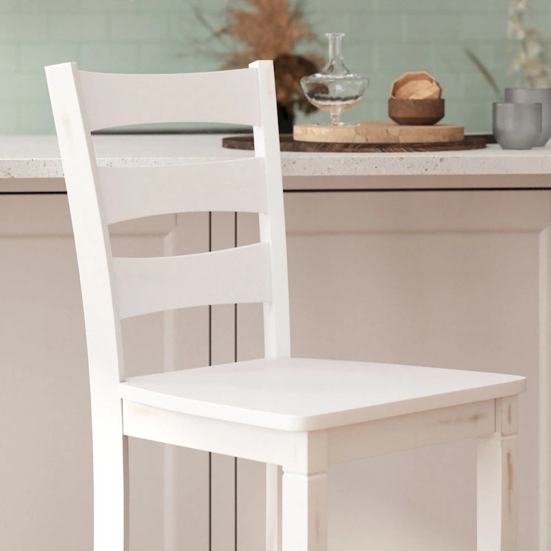 Tabouret de bar en bois de qualité commerciale, lot de 2