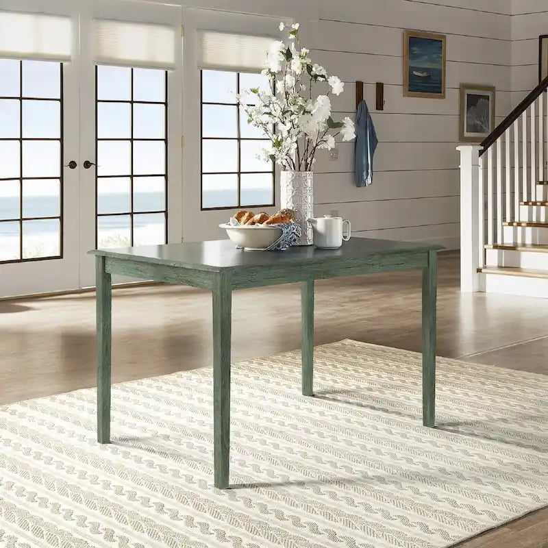 Ensemble de salle à manger rectangulaire 5 pièces Wilmington II 122 cm vert sauge antique par iNSPIRE Q Classic