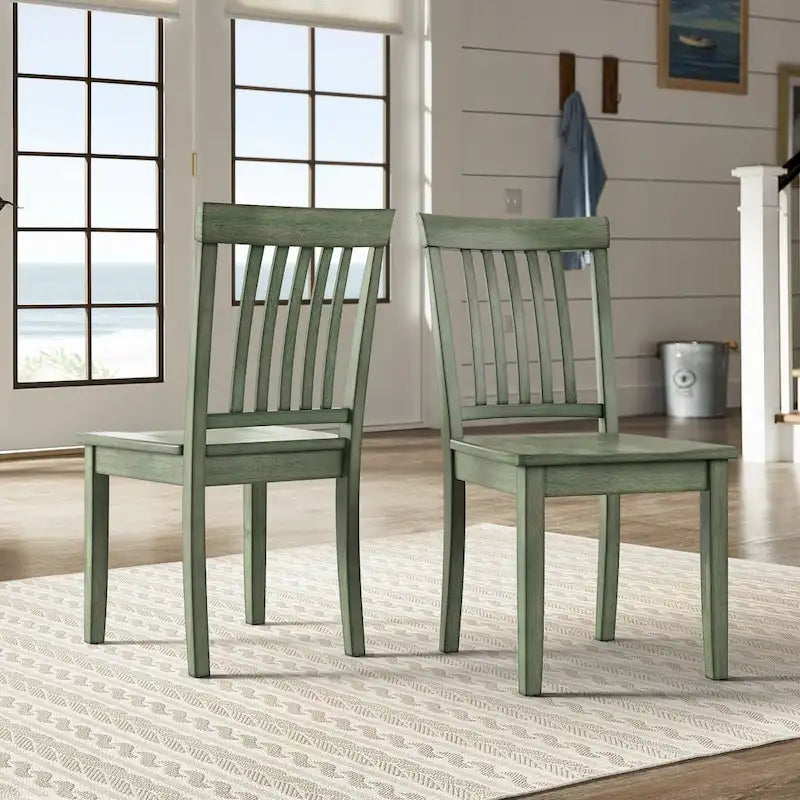 Ensemble de salle à manger rectangulaire 5 pièces Wilmington II 122 cm vert sauge antique par iNSPIRE Q Classic