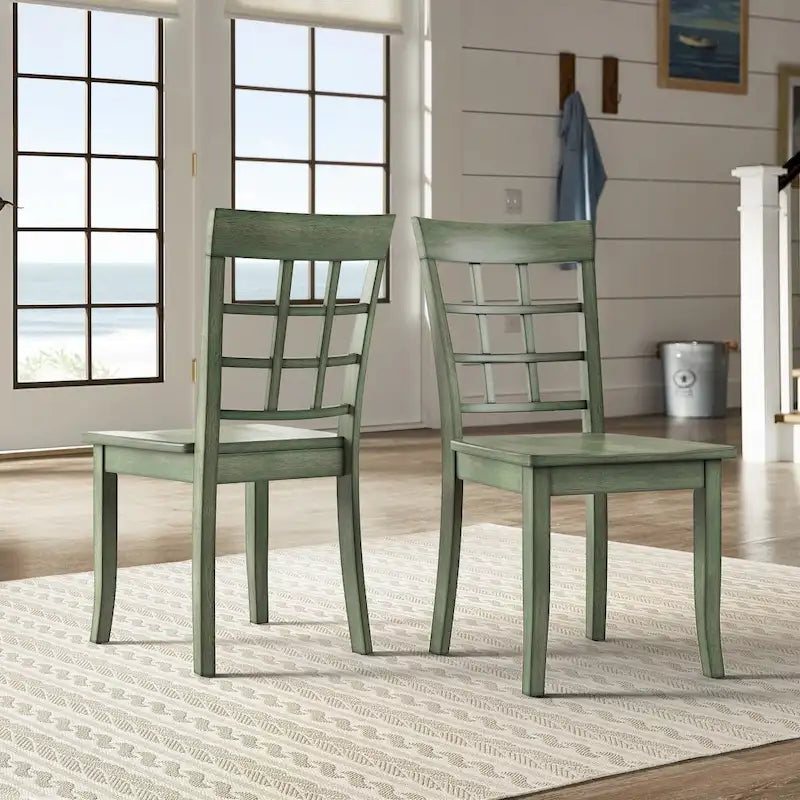 Ensemble de salle à manger rectangulaire 5 pièces Wilmington II 122 cm vert sauge antique par iNSPIRE Q Classic