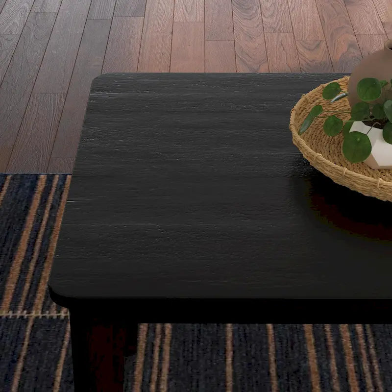 Table à manger rectangulaire en bois noir Brentwood par Homestyles - 66 x 30 x 36