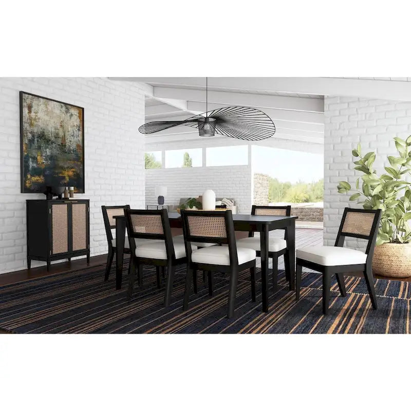 Table à manger rectangulaire en bois noir Brentwood par Homestyles - 66 x 30 x 36
